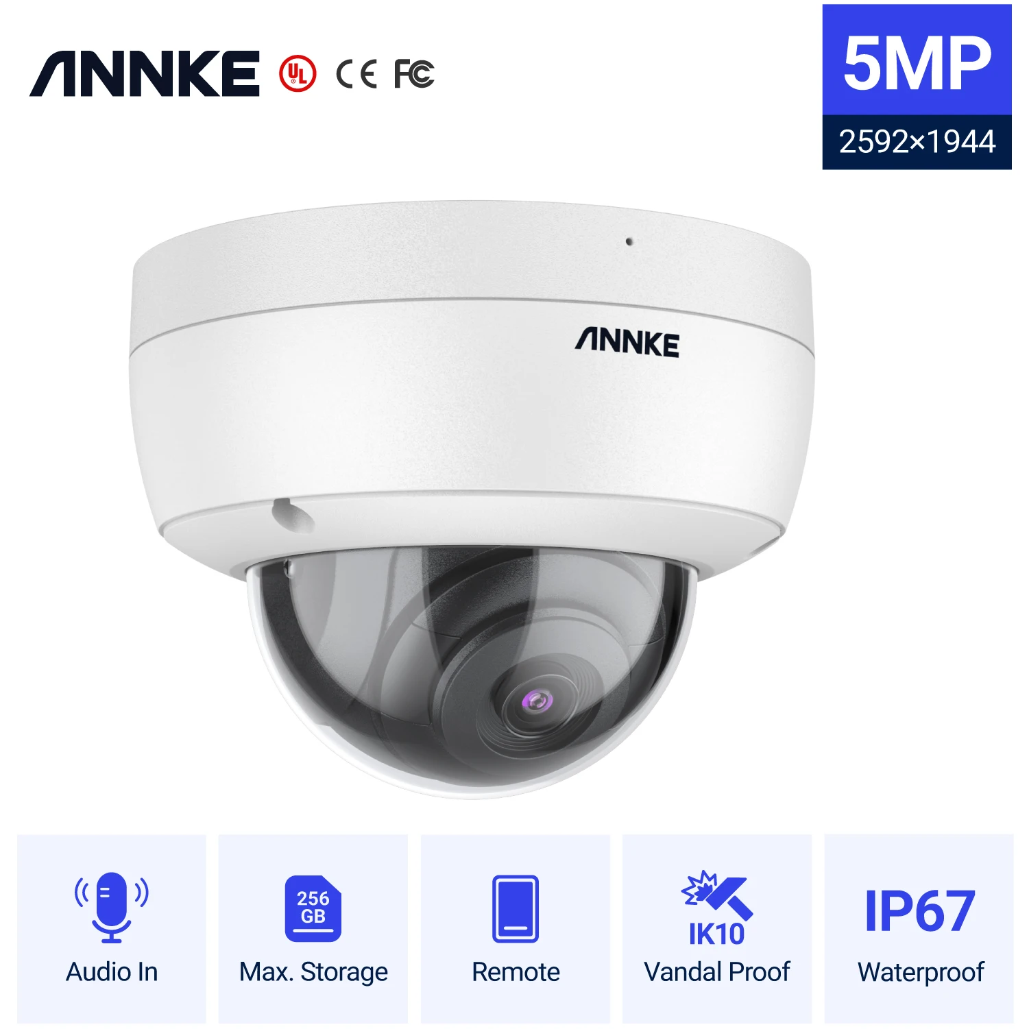 Annke C500 5MP PoE Dome Camera