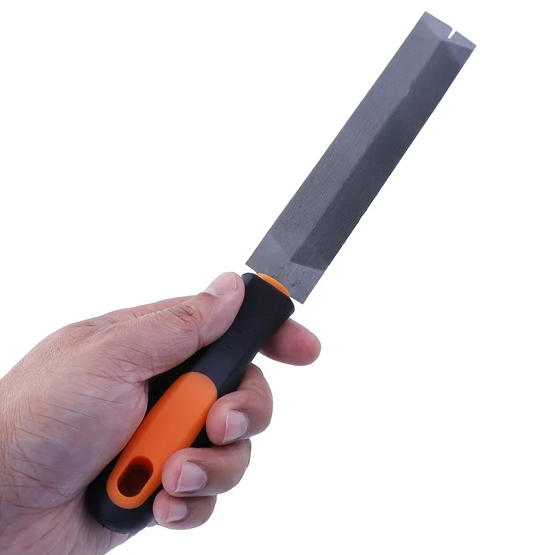 6 Inch Diamond Triangle Saw File High Hardness Bearing Steel Durable Rasp for Sharpening Saw Blade Woodworking and Metal Tools