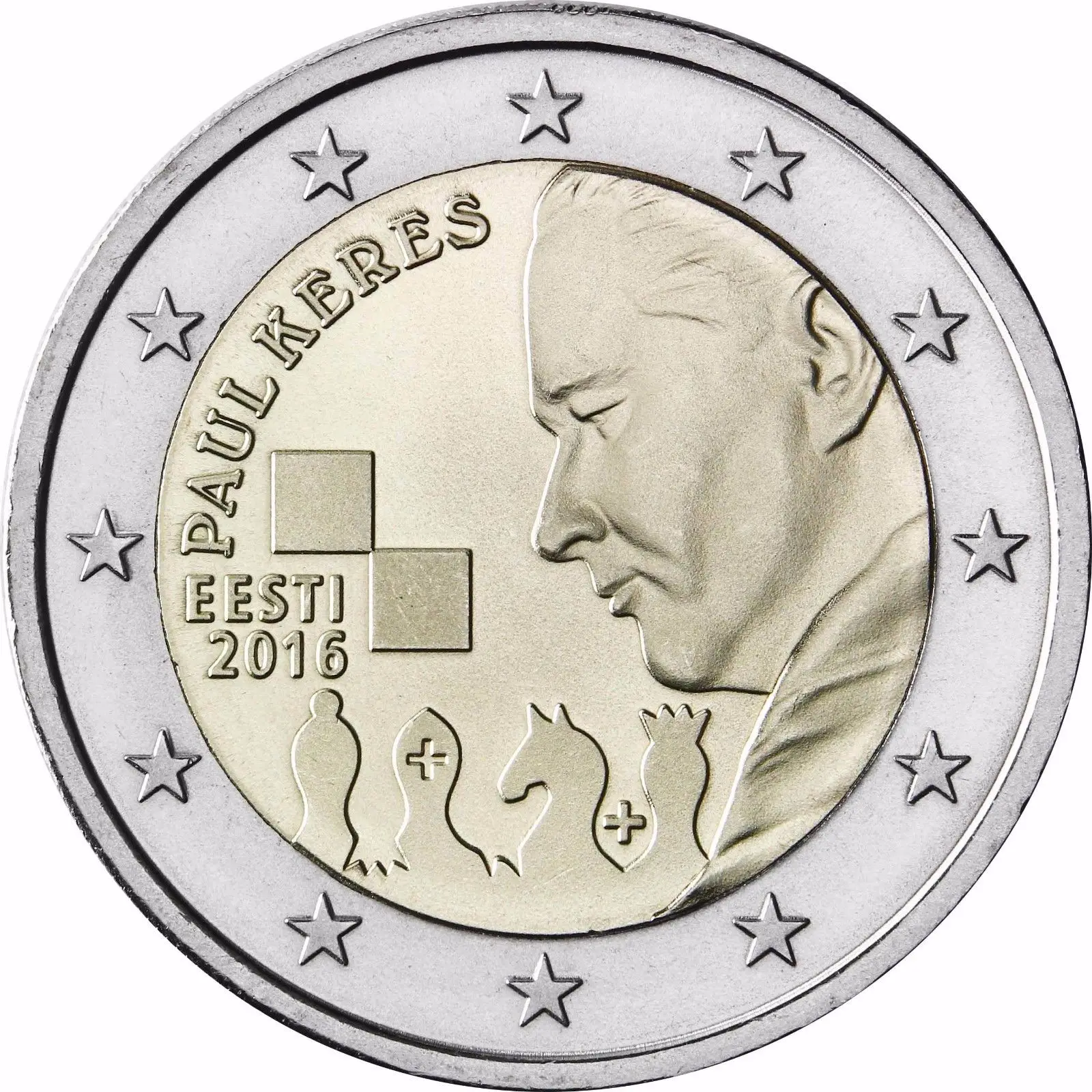 Estonia 2016 Moneta Commemorativa Paul Cles Nascita Centennial 2 Euro Unc