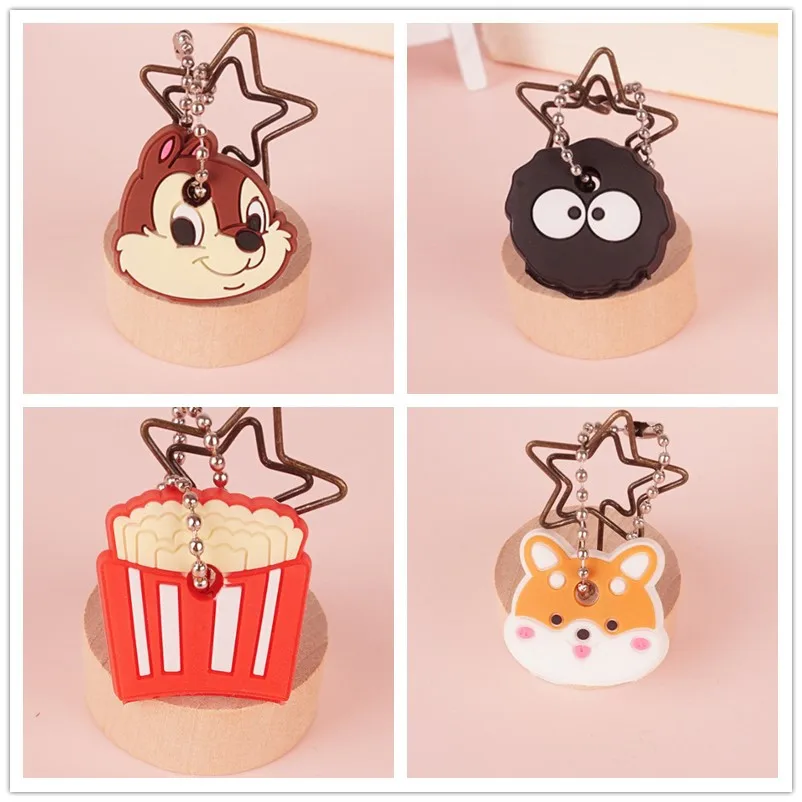 Keychain Case Cover 1Pc Silicone Dog Cat Animals Shape
