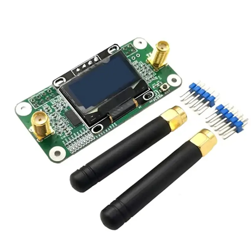 MMDVM HS 듀얼 듀플렉스 핫스팟 보드(2개의 안테나와 쉘 포함), P25 DMR NXDN Pistar 디지털 음성 모드 OLED 디스플레이 지원