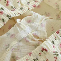 2026 Spring and Autumn Women's Pajama Set 100% Cotton Crepe Long sleeved Pants Two piece Cute and Sweet Home Fury Set Ladies - Image 6