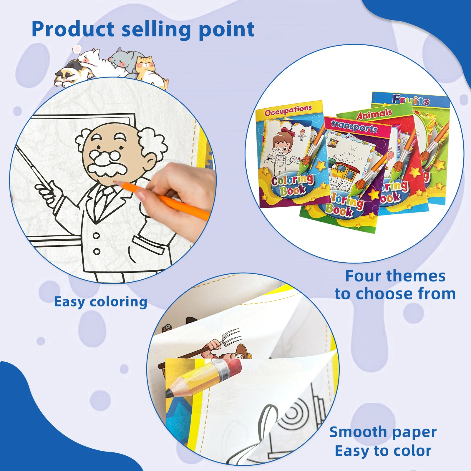 Coloring Book Painting Book Kindergarten Graffiti Book Children's Educational Drawing Set  coloring brochures Art and Drawing 4