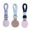 2pcs Towel Hook Holder Braided Cotton Loop Towel Hangers Rack Wooden Decor Hangers Rack Tea Towel Holders for Kitchen Bathroom 1