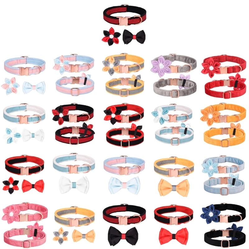 

Cat Collars Breakaway Collar with Bowknot Elegant Collar Photo Props