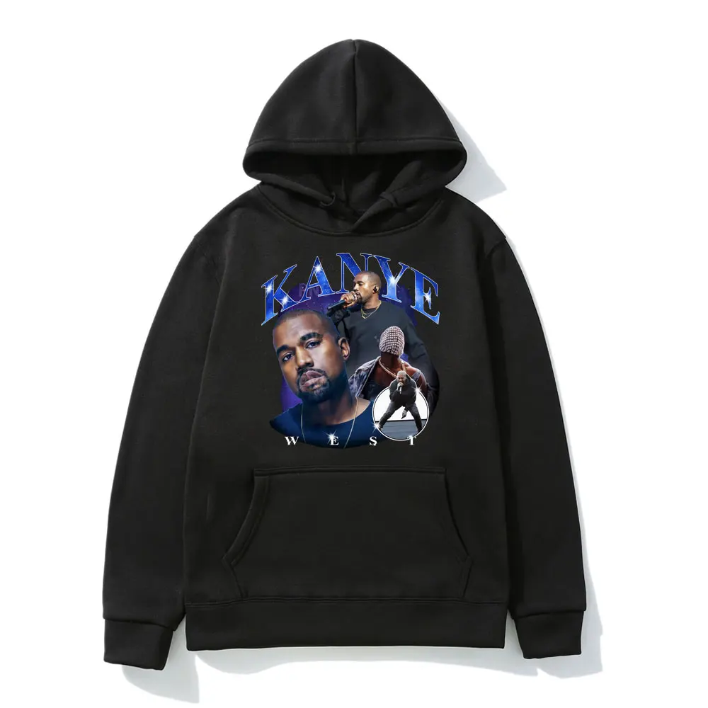 

Kanye West Graphics Print Hoodie Hip Hop Oversized Gothic Sweatshirt 90s Vintage Harajuku Pullover Streetwear Hoodies Men Women