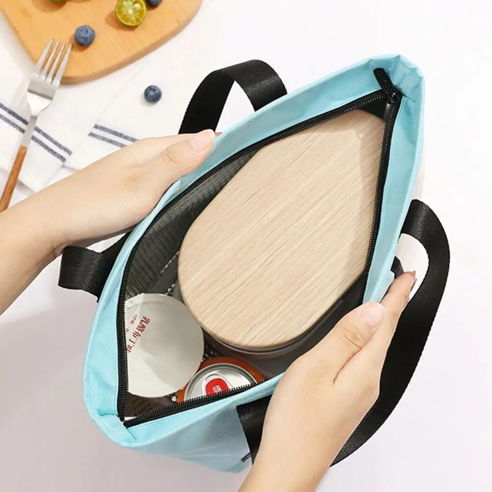 

Polyester Lunch Bag Capacity Leakproof Insulation Lunch Tote Bag with Front Pocket for Work Office Picnic Travel for Office