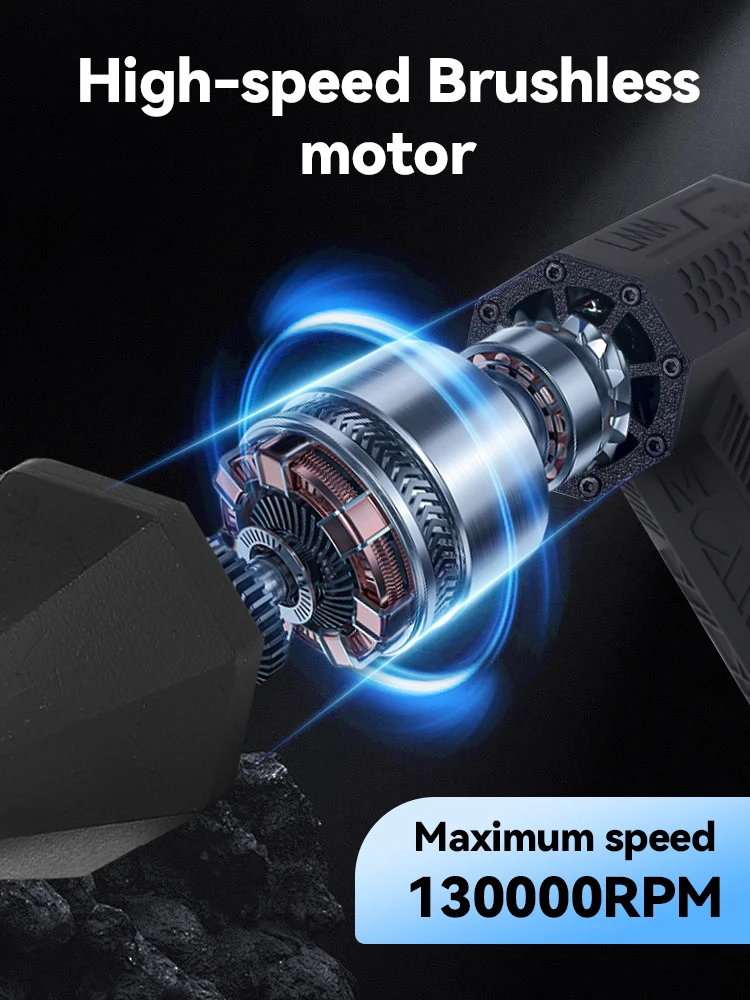 Mini Air Blower 130000RPM Turbo Jet Fan Outdoor Portable BBQ Electric Blower Car Dryer Powerful Computer Dust Blowing Cleaning 2