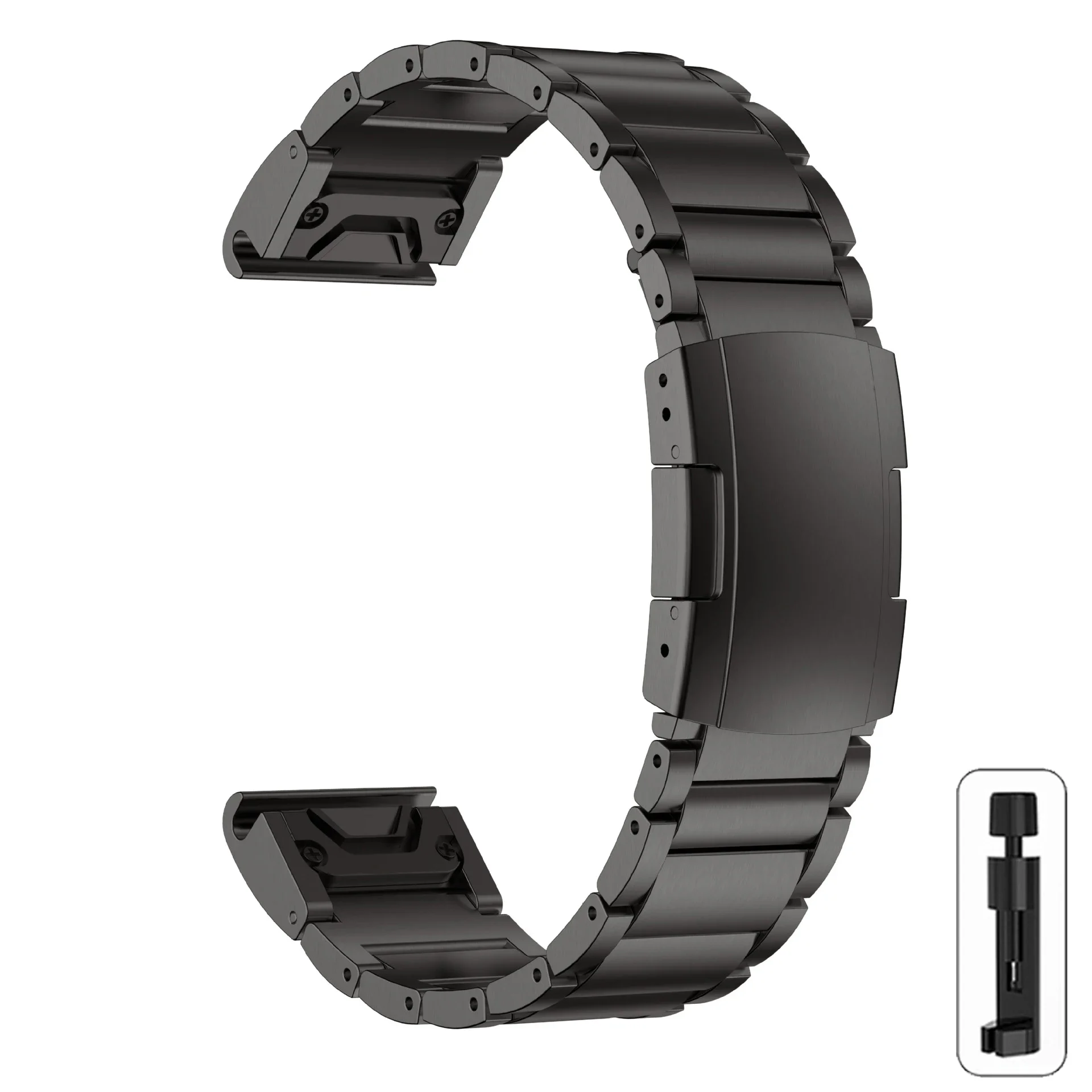 Quick Fit Titanium Watch Strap - Metal Release Bracelet