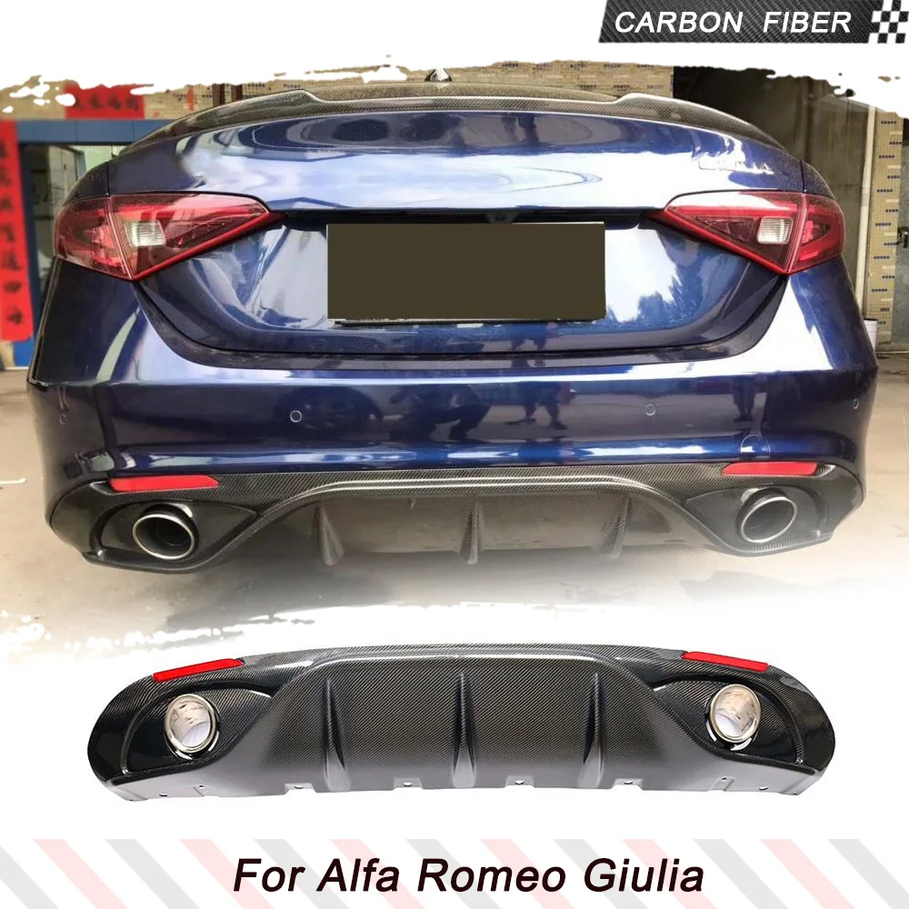 Carbon-Fiber-Car-Rear-Diffuser-for-Alfa-Romeo-Giulia-TI-Sport-Base ...