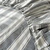 Bonenjoy 100% Cotton Fitted Sheet Yarn Dyed Bed Cover Stripe Style Bed Linen sabanas Elastic Bedsheet (Pillowcase Need Order) 5