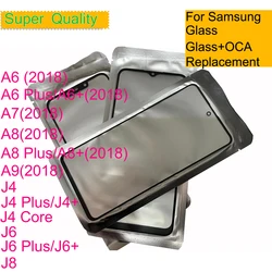 10 - Pack Touch Screen Panel Front Outer Glass Lens with OCA (J8)