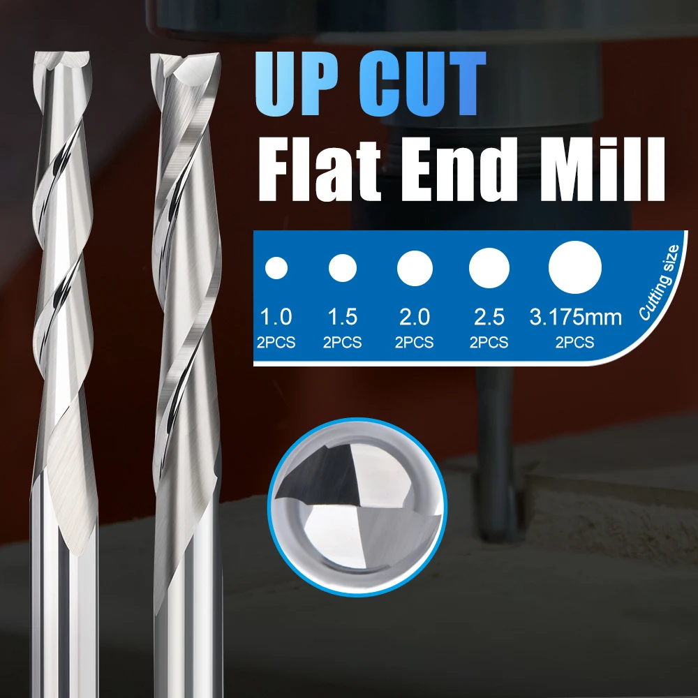 Рисунок 3 - XCAN Набор фрез концевая двухзаходная 3.175мм