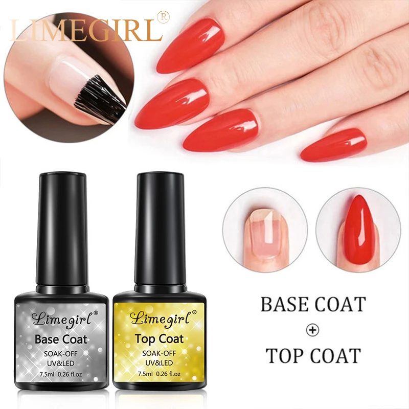 7.5ml Fast Air Dry Primer Matt Top Gel Base Primer Top Coat And Base Ccoat Soak Off Gel Nail Polish For Nail Art Design images - 6