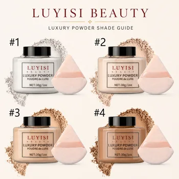 Beauty Luxury Loose Powder, Finishing&Setting Powder For Smooth Matte Skin,Translucent&Lightweight Face Powder,Long-Lasting.