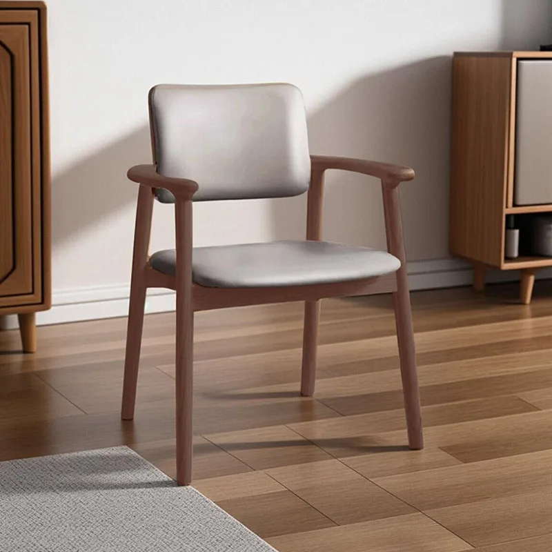 편안한 목재 다이닝 체어, 모던 게리 럭셔리 디자이너, 정원 네일, 가죽 주방 가구 