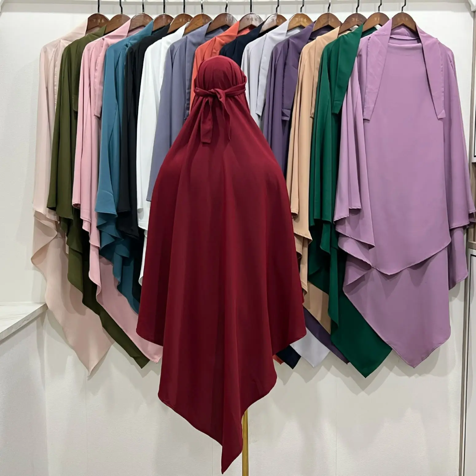 Dubai Turkish Turban Solid Muslim Women khimar Wrap Malaysia Shawls Scarves Moroccan Hijabs 15 colors Eid