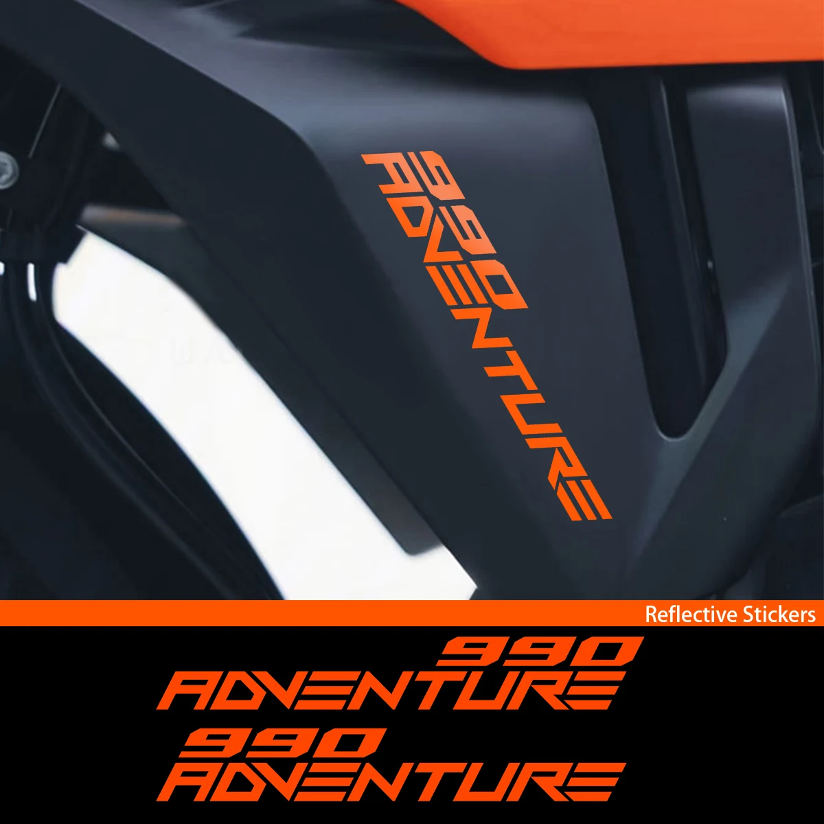 Vinyl Reflective Motorcycle Stickers Water Proof Tank Decals For 990 R S LC Adventure 2018 2019 2020 2021 2022 2023