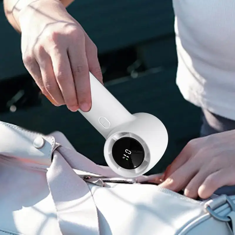 

Персональный вентилятор, регулируемые персональные портативные охлаждающие вентиляторы, USB Перезаряжаемый ручной вентилятор 3000 мАч с ЖК-дисплеем, маленький карманный вентилятор для