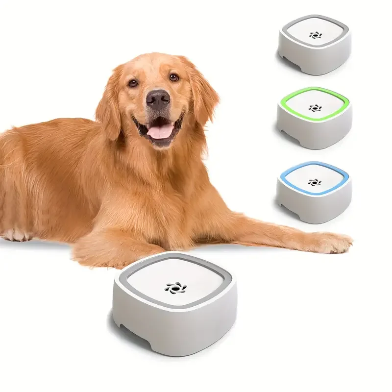 

Миска для собак и кошек непротекающая миска для медленной подачи воды транспортное средство раздаточное средство для защиты от брызг воды дорожная миска для воды серый/синий/зеленый