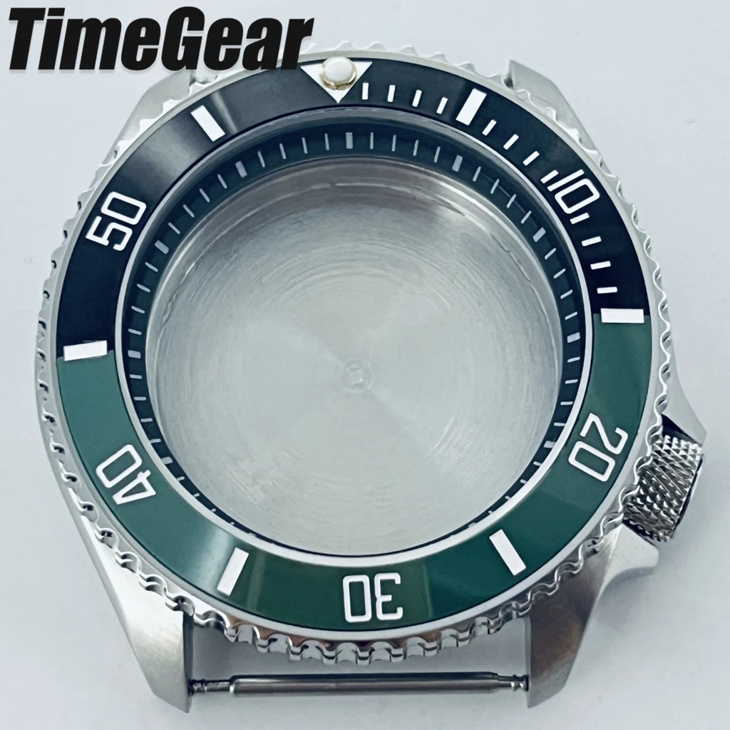 Sleek Black Ring Watch Case with Sloping Bezel and 3.8 Crown