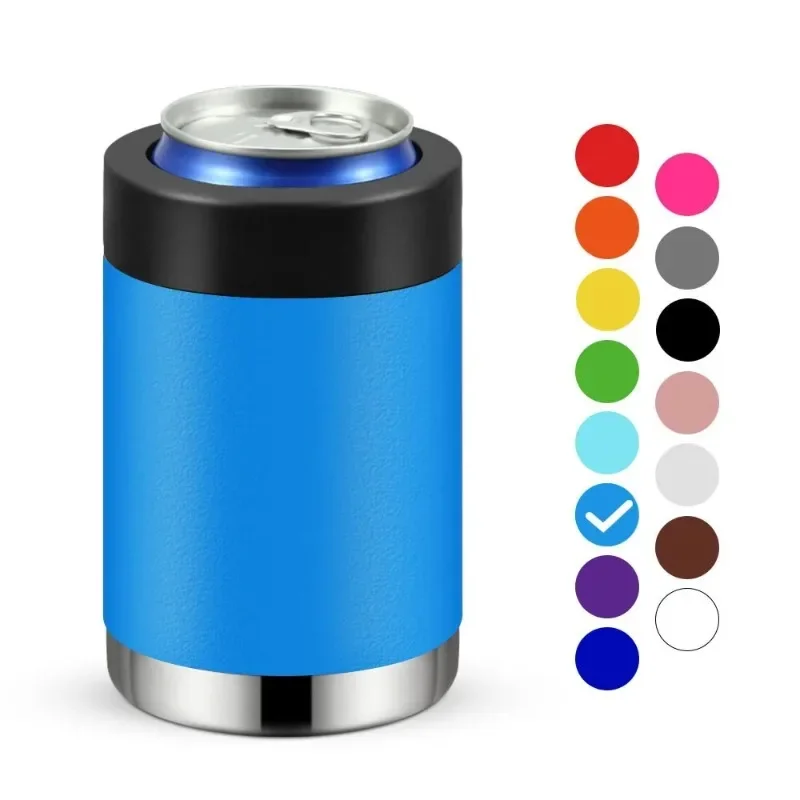 Beer Bottle Cooler Beer Cooler Drink Cooler 12 OZ Stainless Steel Double Wall Vacuum Insulated Beer Bottle Cold Keeper Can Bottle Holder Beer Cooler Bar Accessories