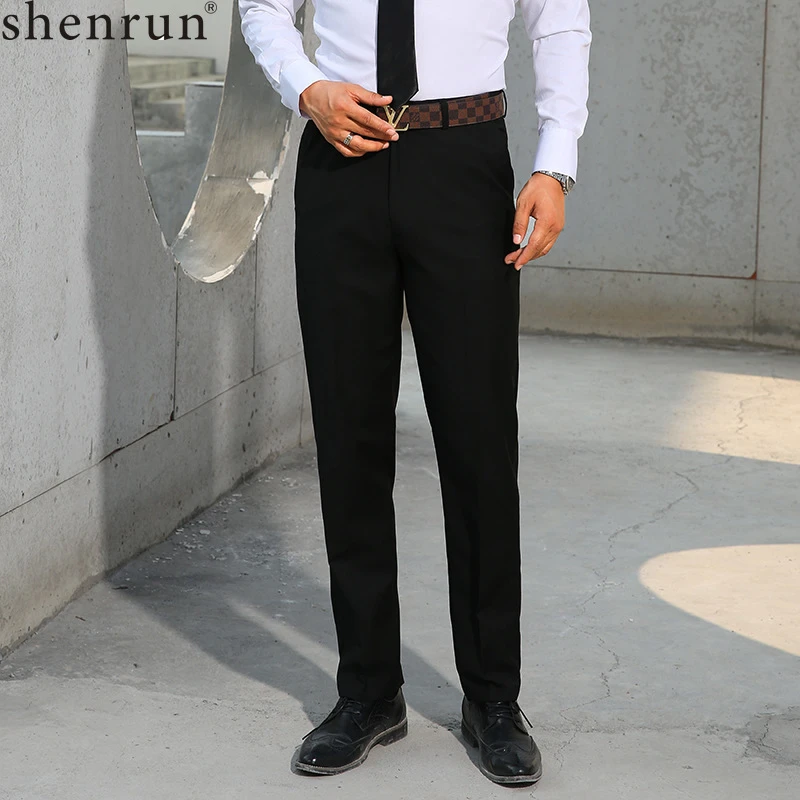 Shenrun Men Trousers Business Formal 