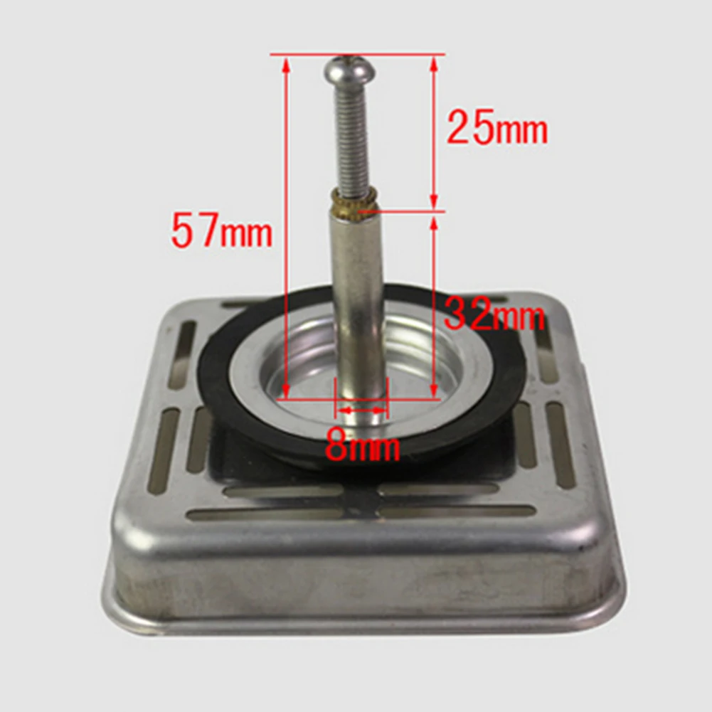 1pcs 79mm Square Stainless Steel Kitchen Sink Strainer Drainer Filtration Post Stopper Waste Kitchen Bathroom Supply