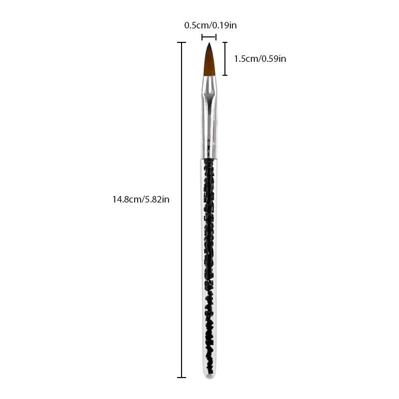 Nail Art Brushes Nail Brushes Nail Art Tools Gel Nail Tools Nail Gel 1Pcs Nail Tool Poly Nail Gel Brush PickerDesign Brush and Spatula Stainless Steel Gel for Nails Extension Tool