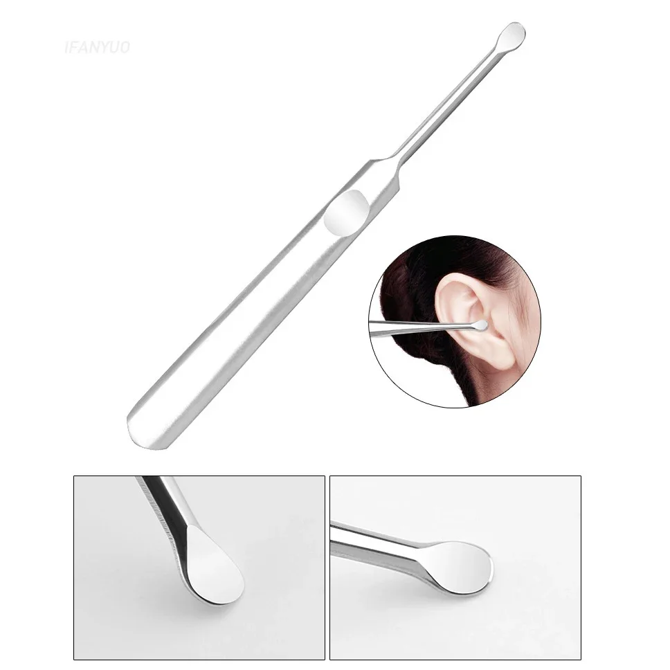 Stainless Steel Nail File Manicure Steel Push Double Side Scrub Cuticle Cutter Hangnail Fork Remove Nail Polish Salon Care Tools