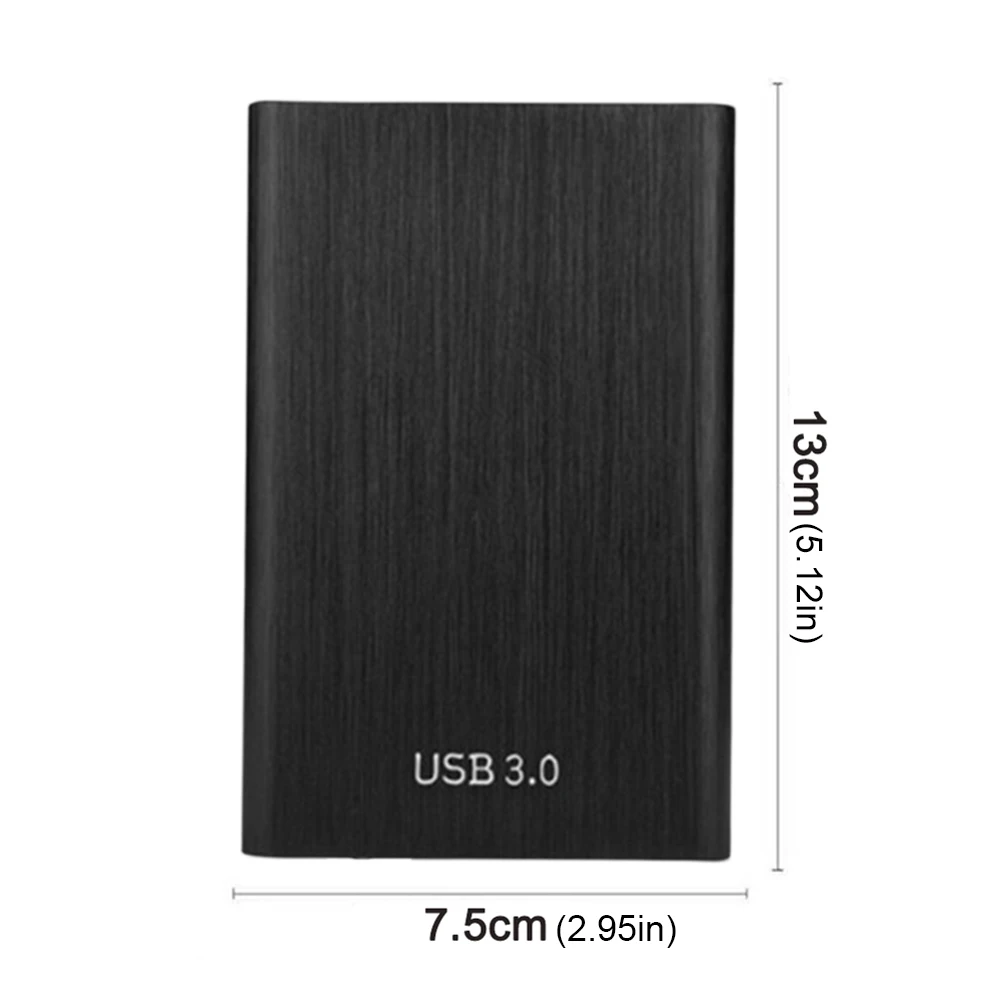Compact USB 3.0 External Hard Drive Enclosure - Portable Storage Case