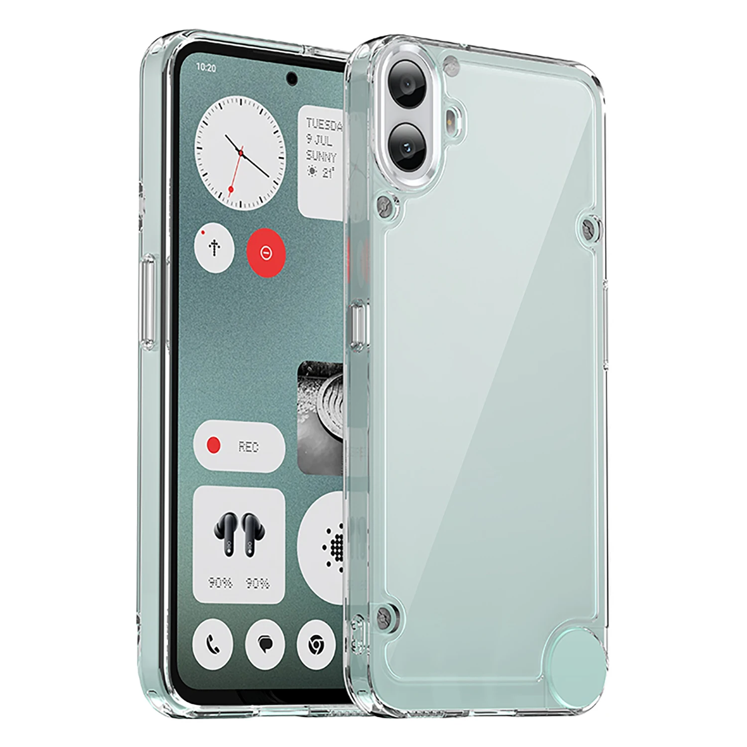 Clear Fashion Shockproof Phone Case with Fall Protection