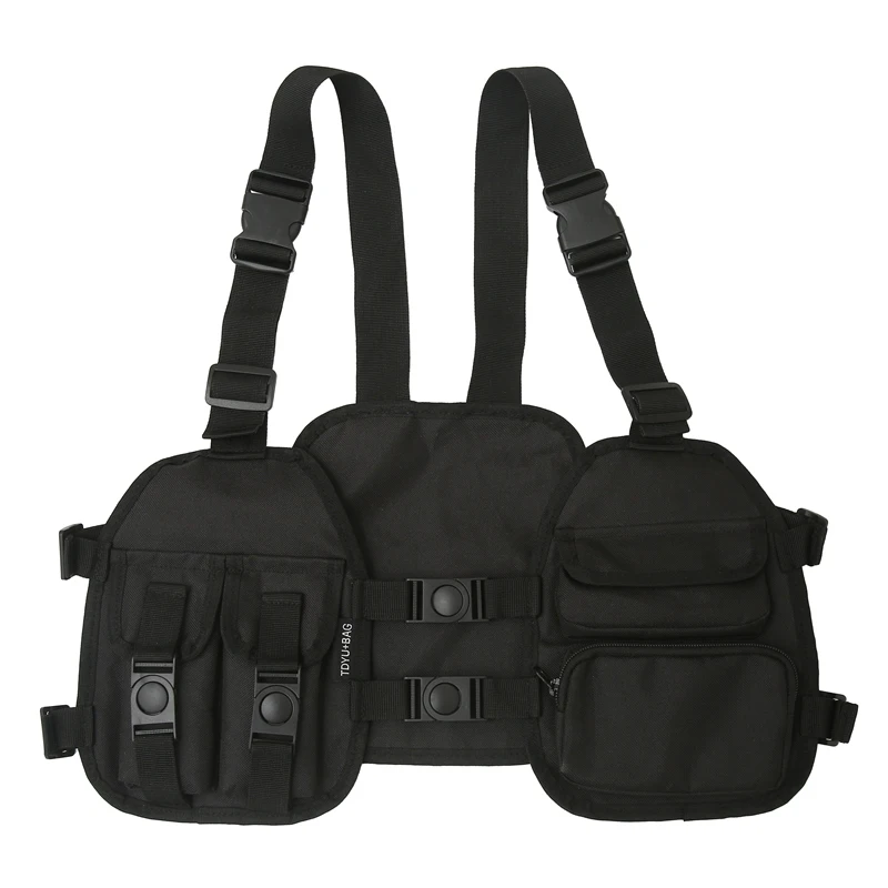 2023 New Tactical Vest Chest Bags High Quality Oxford Cloth Chest Rig Bag Male Multi function