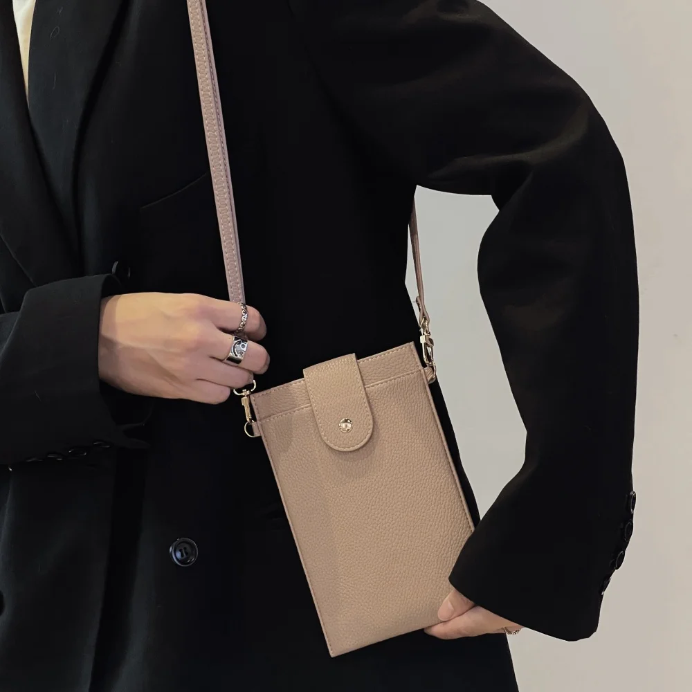 Women's Stylish PU Leather Crossbody Bag - Compact Shoulder Purse & Card Holder