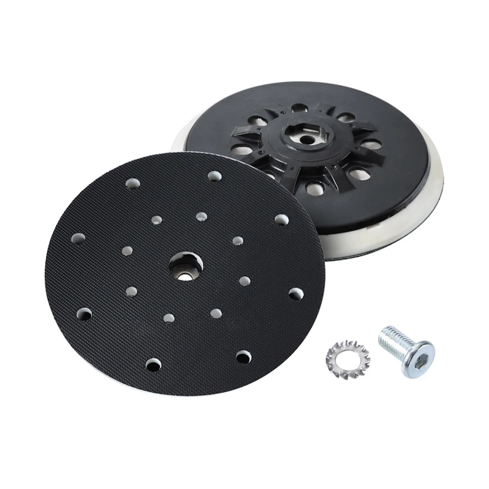 6inch 17 Holes Cushion Grinder Backup Sander Pad Replacement Parts Hook Loop Polishing Power