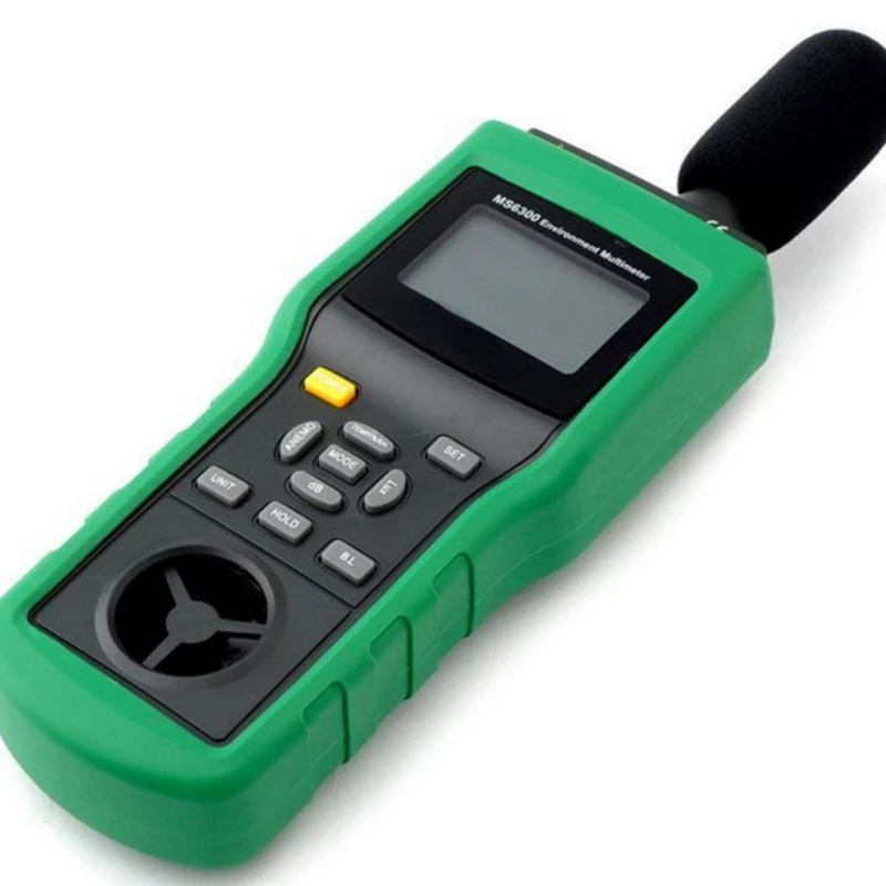 

Multifunctional Environment Detector Temperature; Humidity; Wind Speed; Air Volume; Sound level: