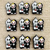 10PC Baby Silicone Beads Clown Focal Beads Teethe Baby Toys DIY String Pen Beads Nipple Chain Jewelry Accessories Kawai Gifts