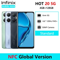 Global Version infinix Hot 20 5G Smartphone NFC 6nm 5G Processor Dimensity 810 6.6