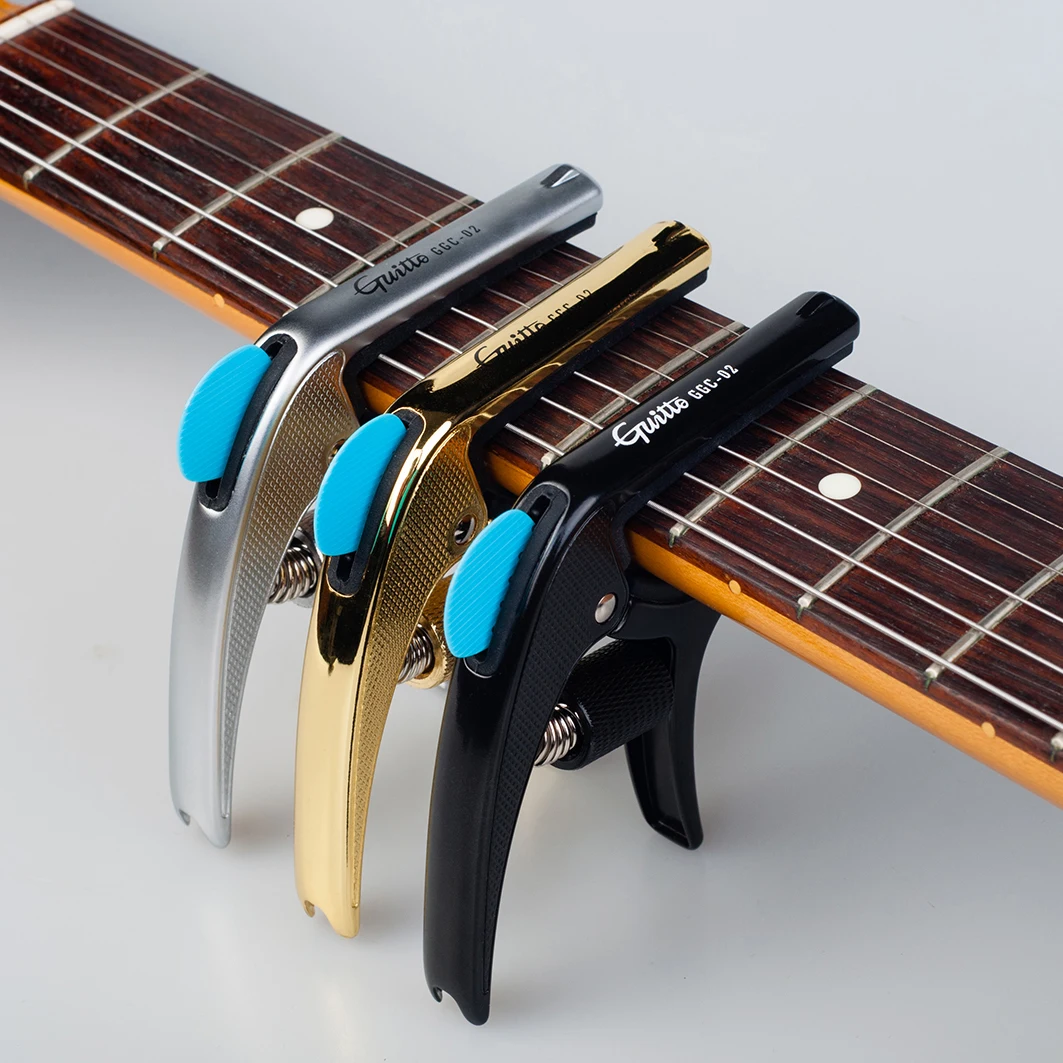 

GUITTO GGC-02 Universal Guitar Capo multifunctional Change Quick Clamp Key For Acoustic Classic Electric Guitar Parts Accessorie