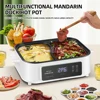 Household Multifunctional Electric Boiling Pot with 2 Flavors 2-layer Electric Food Steamer 1