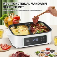 Household Multifunctional Electric Boiling Pot with 2 Flavors 2-layer Electric Food Steamer 1