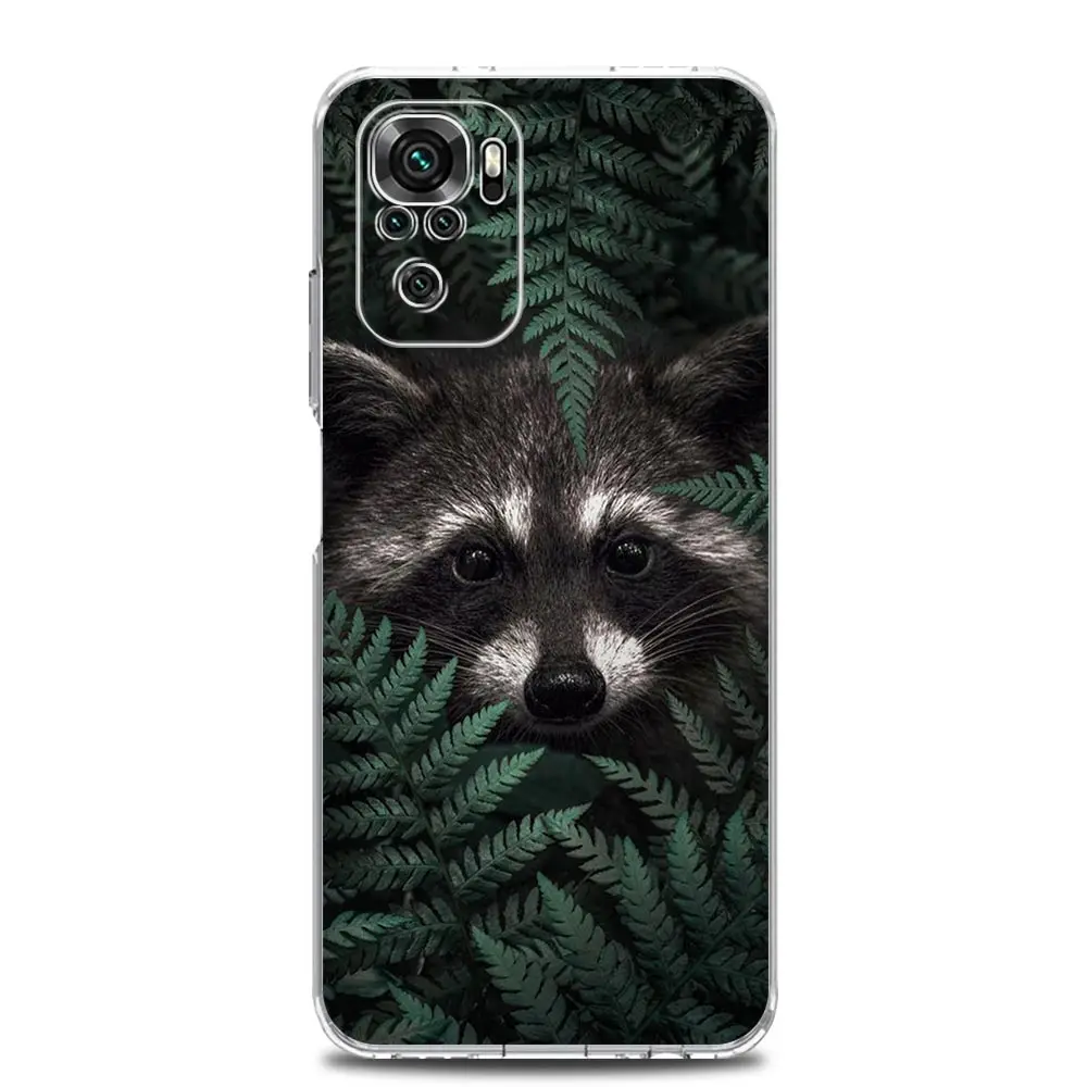 Clear Soft Phone Case with Mapache Design