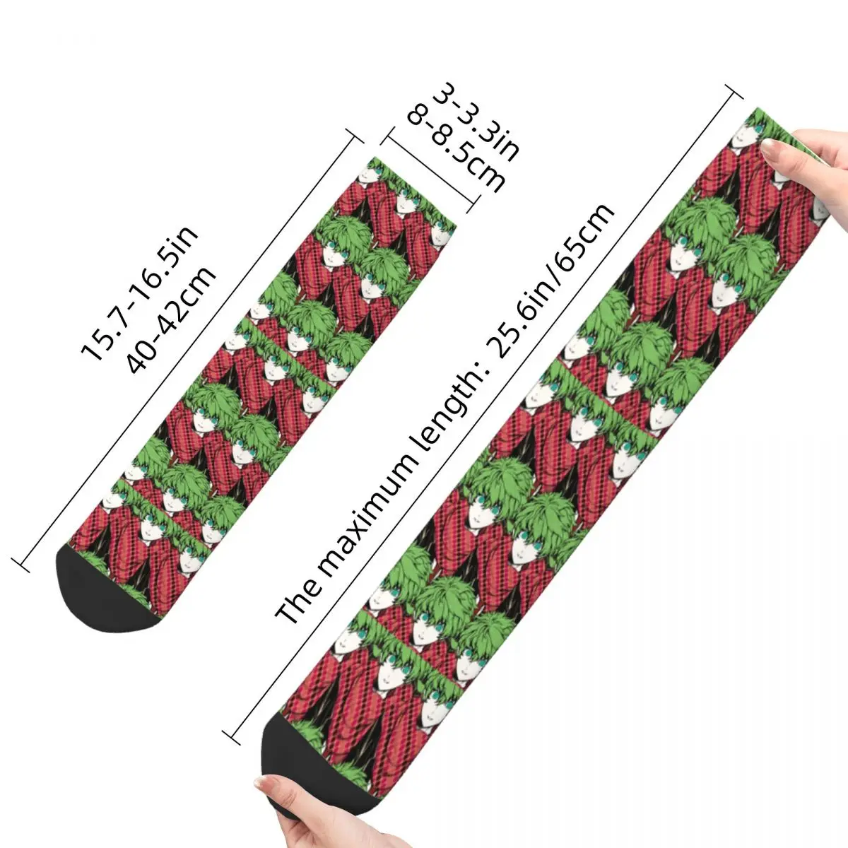 Happy Funny Male Men Socks Novelty Sou Hiyori Your Turn To Die Sock YTTD Anime Game Women Stockings Spring Summer Autumn Winter