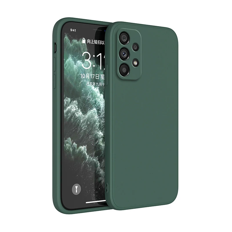 Liquid Silicone Square Case for Samsung Galaxy - Enhanced Protection and Style