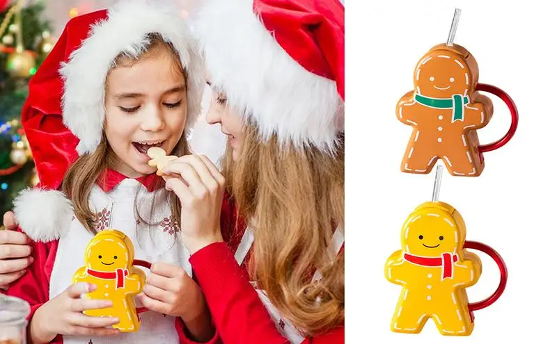 

Рождественская кружка с имбирным человеком, прочные многофункциональные рождественские чашки, молочный чай, кофе, горячий шоколад, рождественские подарки для друзей