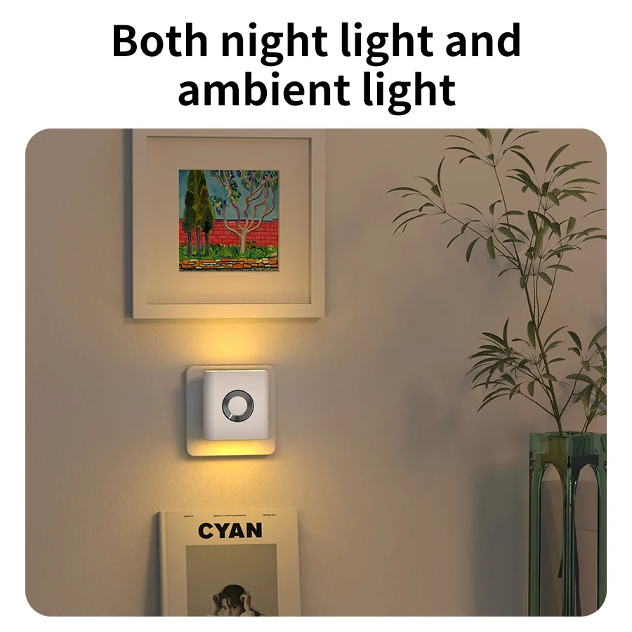 Sensky Motion Sensor Night Light - Warm White, Dual Light Design, Plug-in For Bathroom, Hallway, Stairs