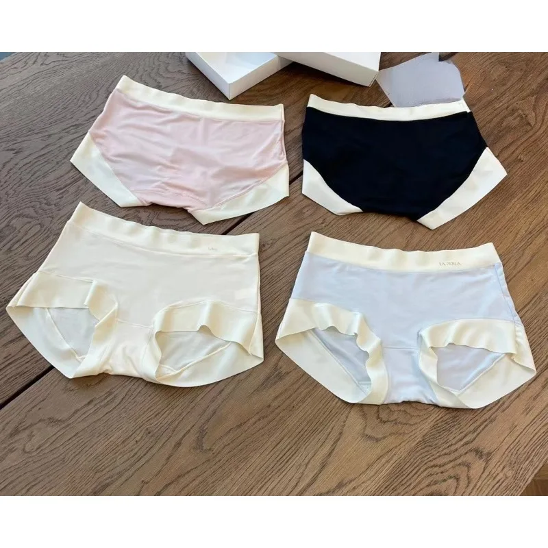 la lady mid-rise modal women's panties breathable silk antibacterial crotch mid-rise briefs