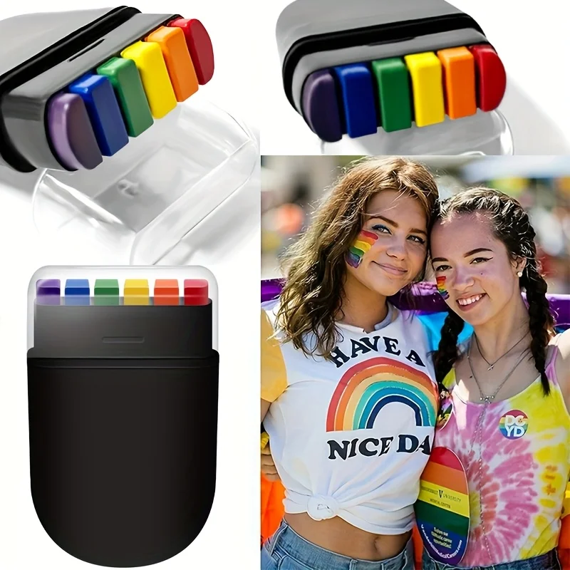 Description Picture 2 of item6 Color Waterproof Face Paint Kit for World Cup,Football Fans,Kids&Adults-Non Toxic Vibrant Body Art for Sports Events&Carnival