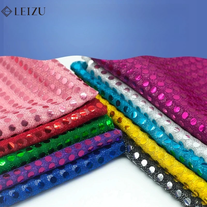 Sparkling Colorful 6mm Sequin Mesh Fabric for Weddings, Events & DIY Projects