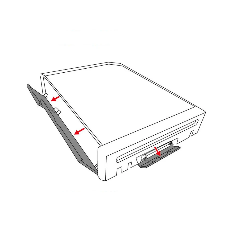 10-1Set 3 in 1 Protective Shells for Nintendo Wii Memory Card Door Slot Cover Replacement 3 in 1 Memeory Card Cover Accessories